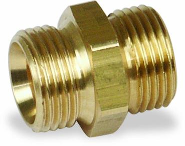 Aircraft Doppelnippel G 3/8" x G 3/8" links