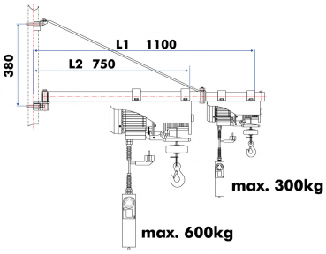 Holzmann Maschinen Schwenkarm für ESZ SA3001100