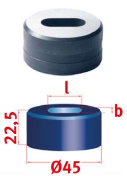 Metallkraft Langlochmatrize Nr.45 10,8 x 21,3 mm