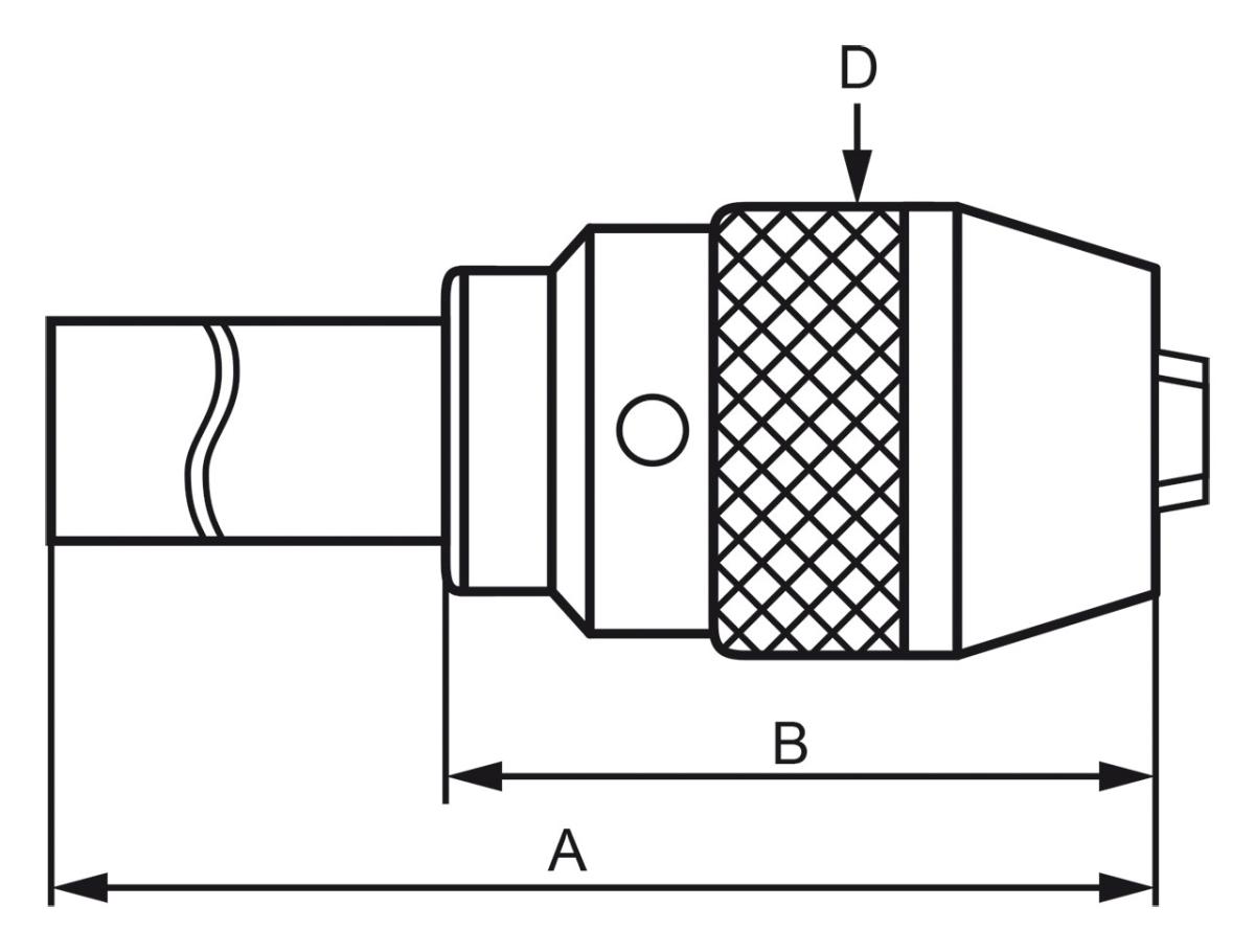 24-1070 Bernardo Zubehör für Bohrmaschinen Schnellspann-Bohrfutter mit Direktaufnahme MK 2 / 1 - 13 mm