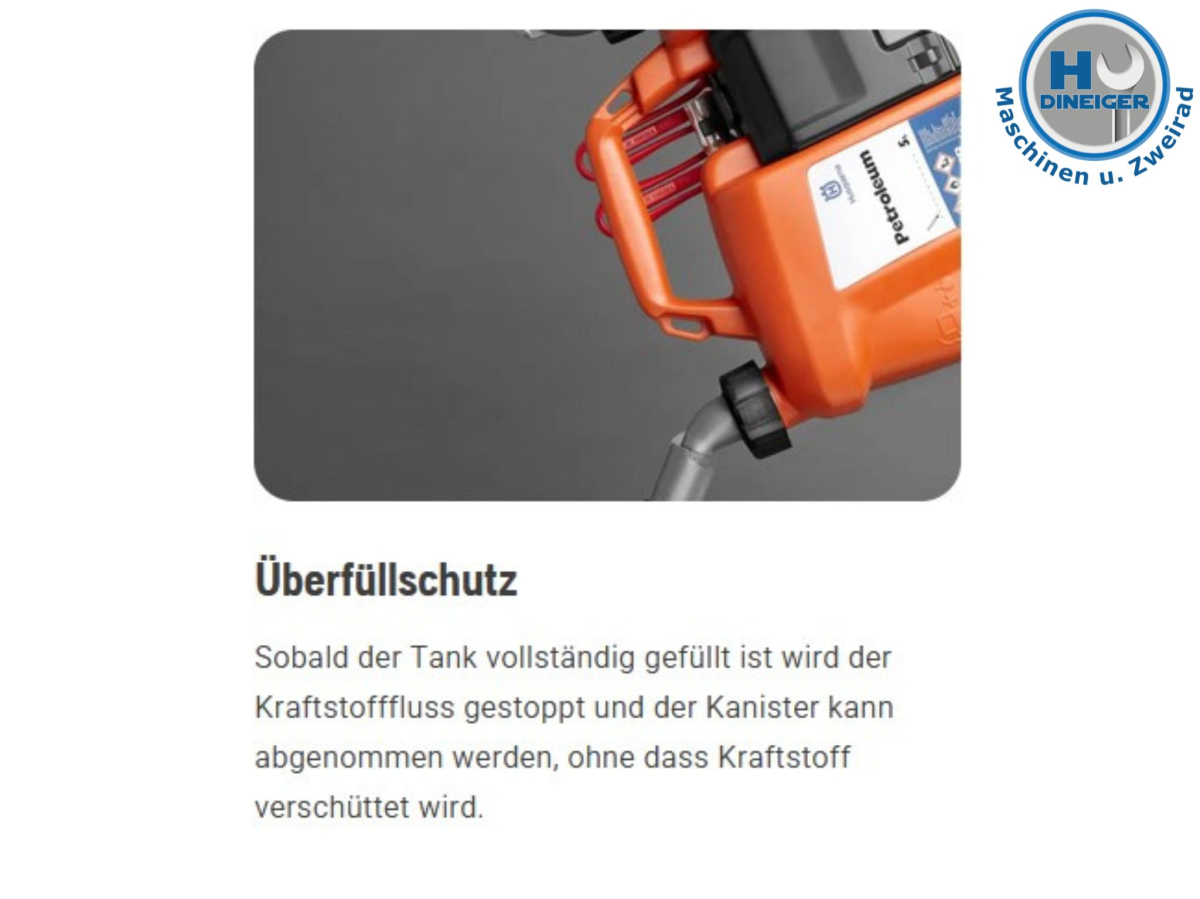 580754201 Husqvarna Kombikanister 5l + 2,5l Kanister für Benzin u. Kettenöl